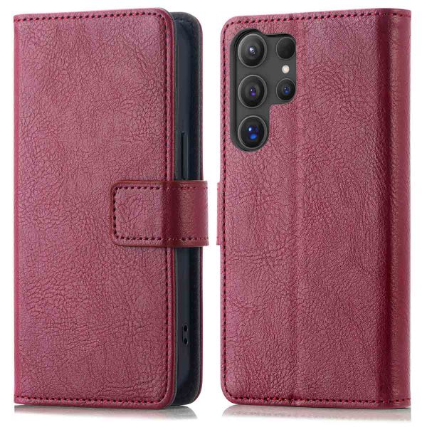 imoshion Luxuriöse Klapphülle für das Samsung Galaxy S25 Ultra - Bordeaux