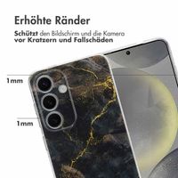 imoshion Design Hülle für das Samsung Galaxy S25 - Black Marble