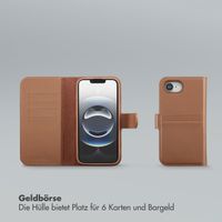 Selencia Olyn Abnehmbare Bookcase mit MagSafe Apple iPhone 16e - Braun