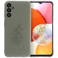 imoshion Design Hülle Samsung Galaxy A14 (5G/4G) - Floral Green