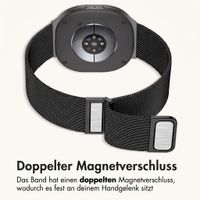 imoshion Mailändische Magnetarmband für Samsung Galaxy Watch 9 (40/44mm) / Watch 8 (40/44mm) / Classic (46mm) - Schwarz
