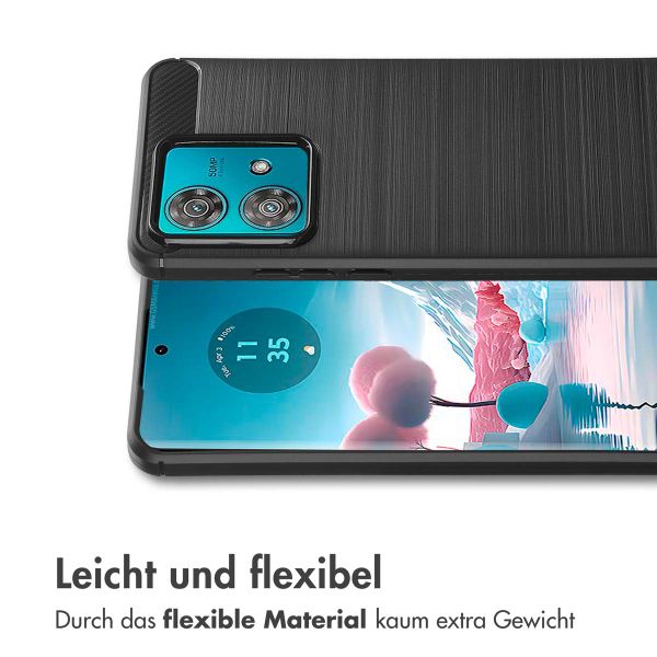 imoshion Brushed Back Cover Motorola Edge 40 Neo - Schwarz