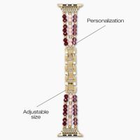 iDeal of Sweden Beaded Watch Band für Apple Watch | 38/40/41/42 mm - Boho Desert Plum