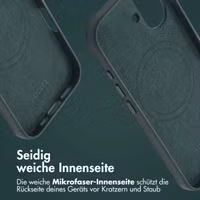 Accezz MagSafe Leather Backcover für das Apple iPhone 16 - Cedar Green