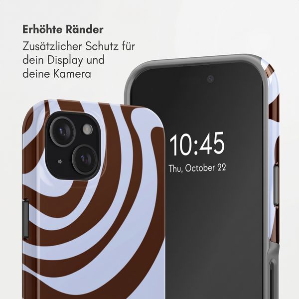 Selencia Vivid Rückabdeckung mit MagSafe Apple iPhone 15 - Dream Swirl Chocolate