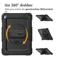 Accezz Robustes Back Cover mit Schultergurt Apple iPad 6 (2018) 9.7 Zoll / iPad 5 (2017) 9.7 Zoll - Schwarz
