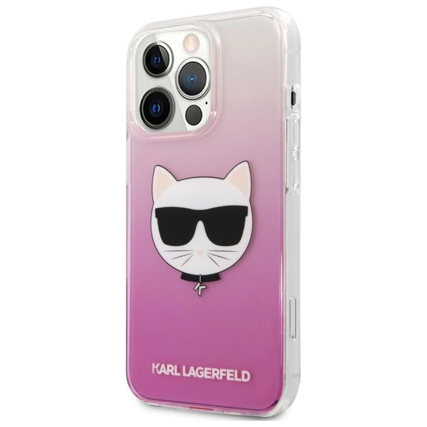 Karl Lagerfeld Hardcase Backcover Choupette für das iPhone 13 Pro - Rosa