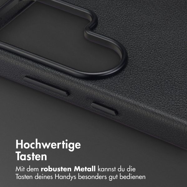 Accezz MagSafe Leather Backcover Samsung Galaxy S26 Ultra - Onyx Black