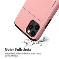 imoshion Backcover mit Kartenfach Apple iPhone 12 (Pro) - Rosé gold