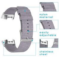 imoshion Nylon-Armband Fitbit Charge 3 / 4 - Grau