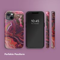 Selencia Vivid Tough Back Cover MagSafe für das iPhone 13 - Marble Purple