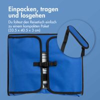 imoshion Reisetisch - Tablethalter Auto - 7 Aufbewahrungsfächer - Inklusive 2 Malvorlagen - Blau