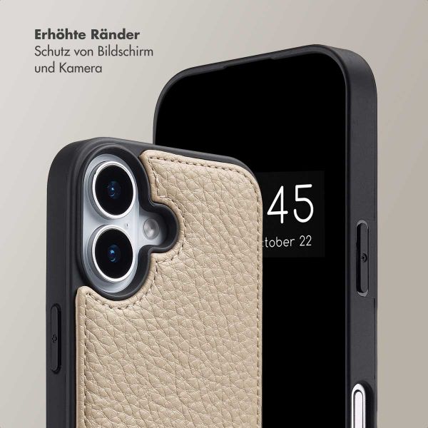 Selencia Nova HandyHülle mit Kordel und Kartenhalter Apple iPhone 17 - Beige