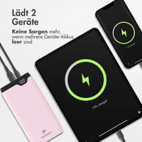 imoshion Powerbank - 10.000 mAh - Schnelles Aufladen und Power Delivery - Rosa