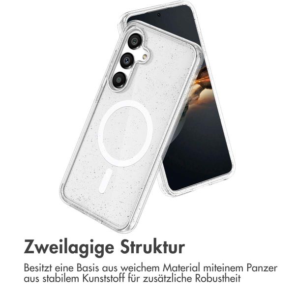 imoshion Sparkle Back Cover mit MagSafe Samsung Galaxy S25 Plus - Transparent