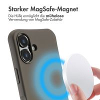 imoshion Color Backcover mit abtrennbarem Band MagSafe für das Apple iPhone 16 - Black Coffee