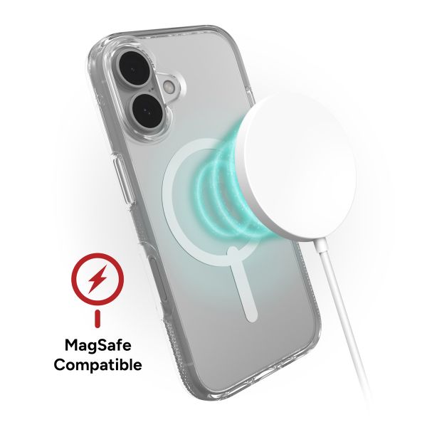 ZAGG Crystal Palace Snap Backcover MagSafe für das Apple iPhone 16 - Transparent