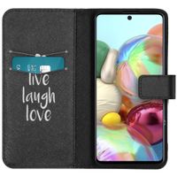 imoshion Design TPU Klapphülle Galaxy A71 - Live Laugh Love