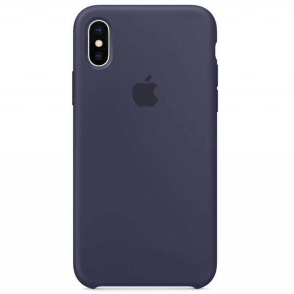 Apple Dunkelblaues Silikon-Case für iPhone X