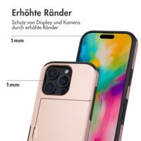 imoshion Backcover mit Kartenfach Apple iPhone 16 Pro - Rosé gold
