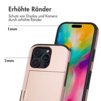 imoshion Backcover mit Kartenfach für das iPhone 16 Pro - Rose Gold