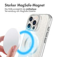 imoshion Klare Glitter Backcover mit MagSafe Apple iPhone 16 Pro Max - Silber