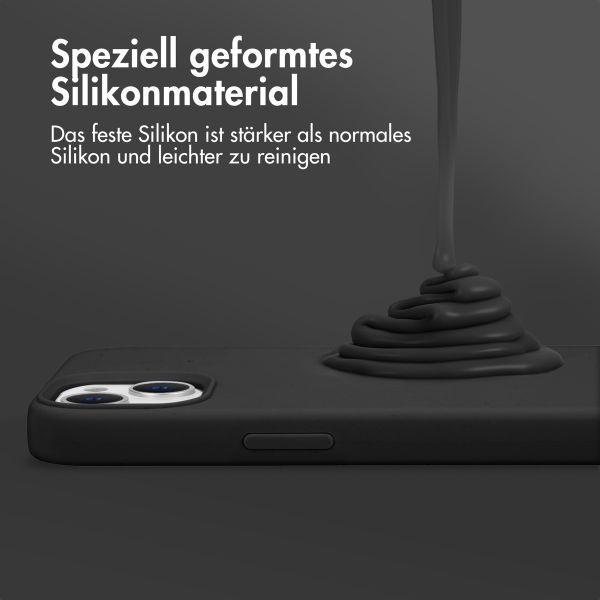 Accezz Liquid Silikoncase mit MagSafe Apple iPhone 16e - Schwarz