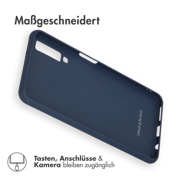 imoshion Color TPU Hülle für das Samsung Galaxy A7 (2018) - Dunkelblau