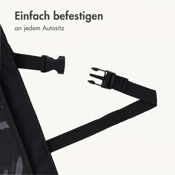 imoshion Autositz Organizer für Kinder – 9 Fächer - Inklusive Tablet-Halter – Schwarz