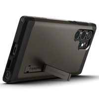 Spigen Tough Armor Case für das Samsung Galaxy S22 Ultra - Gunmetal