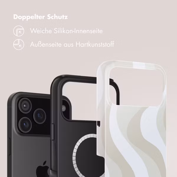 Selencia Vivid Rückabdeckung mit MagSafe Apple iPhone 17 Pro - Desert Waves Beige