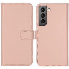 Selencia Echtleder Klapphülle Samsung Galaxy S22 - Rosa