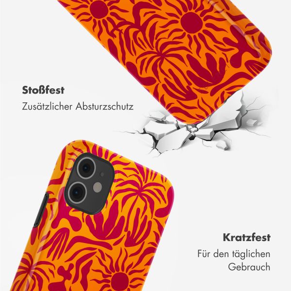 Selencia Vivid Tough Back Cover für das iPhone 11 - Tropical Vibes Apricot