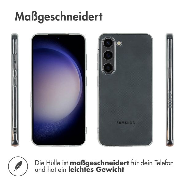 Accezz 100% recyceltes TPU Clear Cover Samsung Galaxy S23 - Transparent