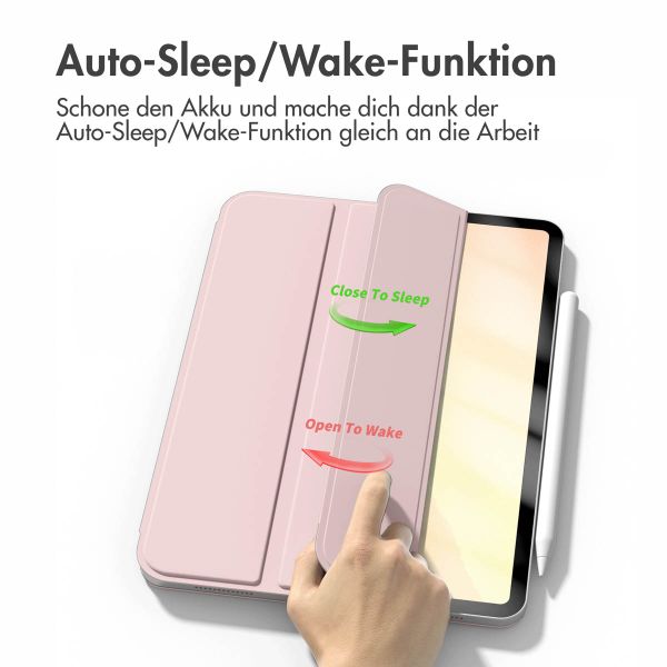 imoshion Magnetic Klapphülle Apple iPad 11 (2025) 11 Zoll A16 / iPad 10 (2022) 10.9 Zoll - Rosa