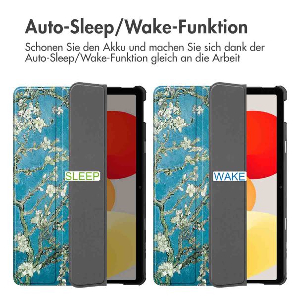 imoshion Design Trifold Klaphülle Xiaomi Redmi Pad SE - Green Plant