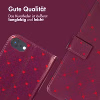 imoshion Design Klapphülle Apple iPhone SE (2022 / 2020) / 8 / 7 / 6(s) - Crush Check Coral Dust