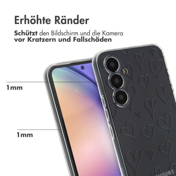 imoshion Design Hülle Samsung Galaxy A54 (5G) - Hearts