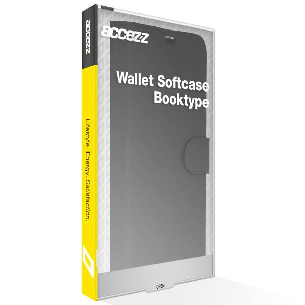 Accezz Wallet TPU Klapphülle iPhone 16e - Schwarz