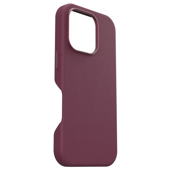 OtterBox Symmetry Cactus Leder Back Cover MagSafe für das iPhone 16 pro - Maroon Bells