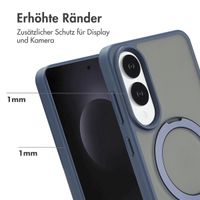 Accezz Ring Stand Backcover mit MagSafe Samsung Galaxy S25 Edge - Blau