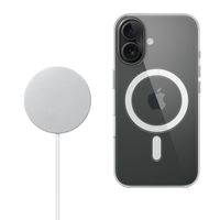 Apple Clearcase für das Apple iPhone 16 + Apple MagSafe kabelloses Ladegerät 25 W - 1 Meter