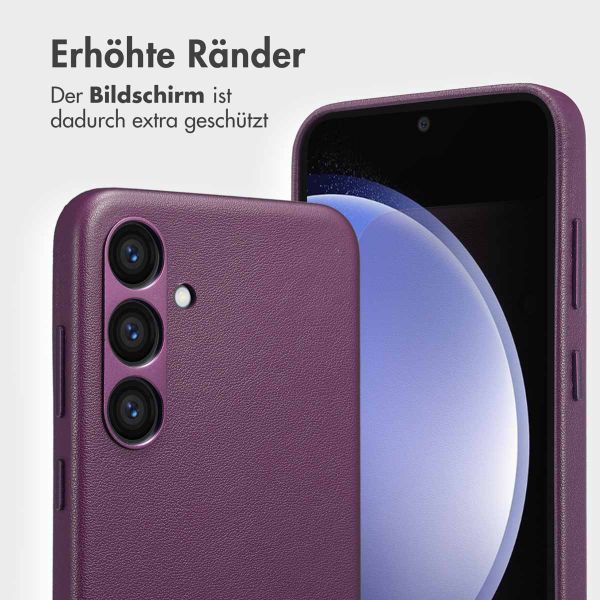 Accezz 2-in-1 Klapphülle aus Leder mit MagSafe Samsung Galaxy S23 FE - Heath Purple