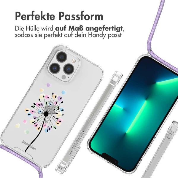 imoshion Design Hülle mit Band für das iPhone 13 Pro - Sandstone Dandelion