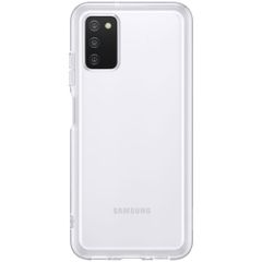 Samsung Original Silicone Clear Cover für das Galaxy A03s - Transparent