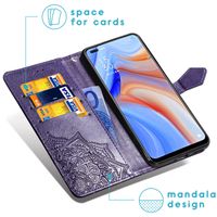 imoshion Mandala Klapphülle Oppo Reno4 5G - Violett