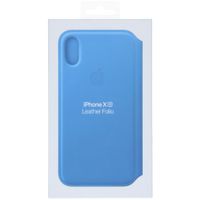 Apple Leather Folio Klapphülle für das Apple iPhone Xs / X - Cornflower