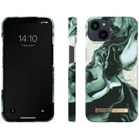 iDeal of Sweden Fashion Back Case für das iPhone 13 - Golden Olive Marble