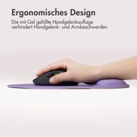 imoshion Ergonomisches Mauspad - Mauspad mit Handgelenkstütze - 30 x 25 cm - Lila