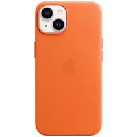 Apple Leder-Case MagSafe für das iPhone 14 - Orange